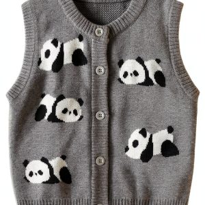 Baby Panda Vest Unisex Cotton DaZhangGui-0
