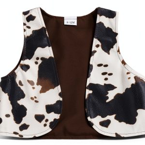 Baby Girl Western Vest 90% Polyester PU-0